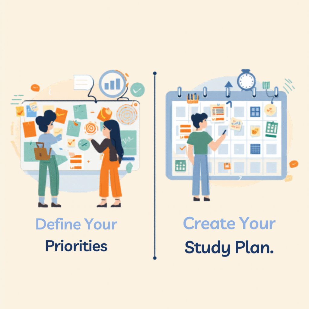 how to create a study timetable for board exams
