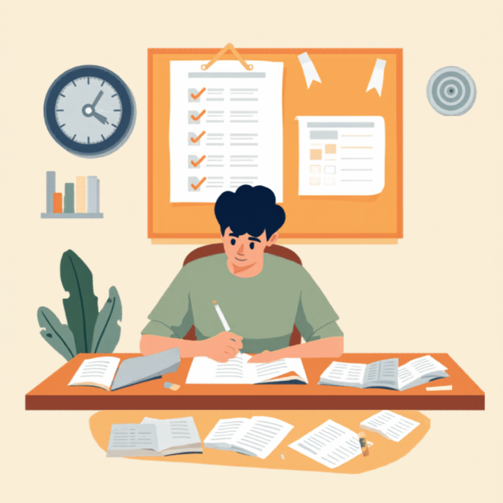 how to create a study timetable for board exams